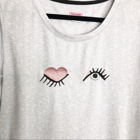Kate spade wink longsleeved gray sweatshirt - Picture 4 of 10